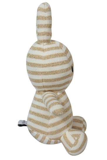 Knitted Soft Toy Ivory Gold Lurex Miffy