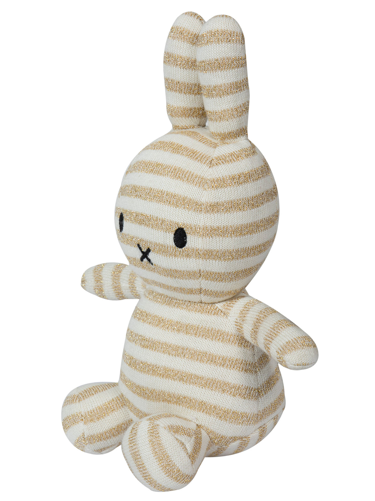 Pomme Cotton Knitted Striped Miffy (Ivory)