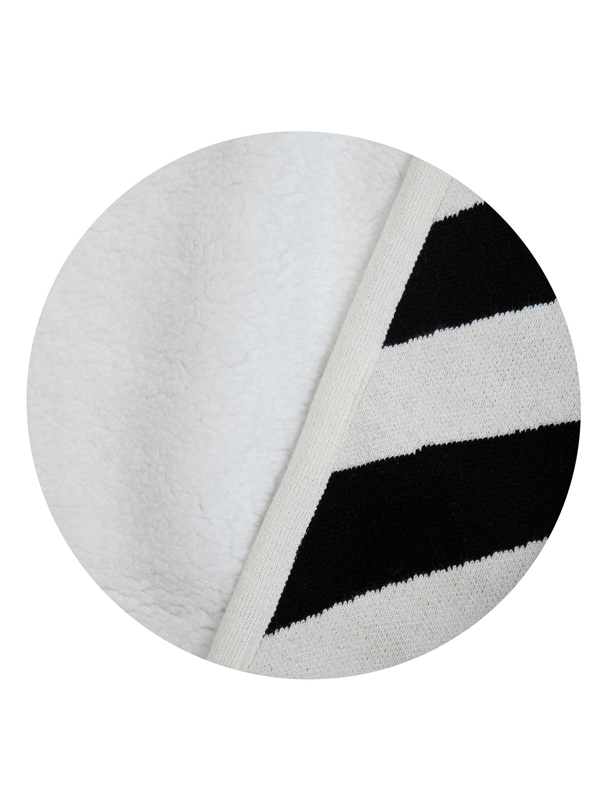 Pomme Cotton Knitted Zebra Hooded Blanket