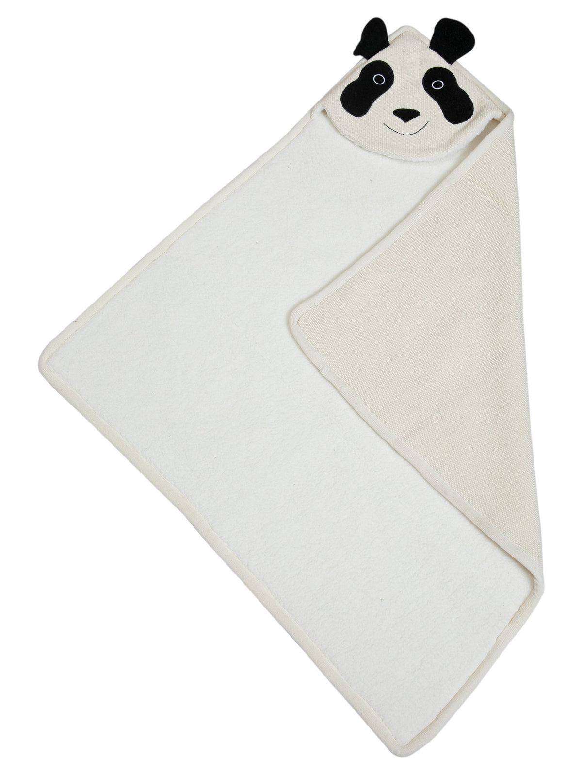 Pomme Cotton Knitted Panda Hooded Blanket
