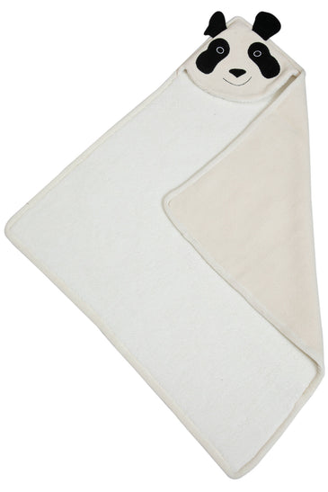 Knitted Hooded Blanket Panda Design With Sherpa Inside