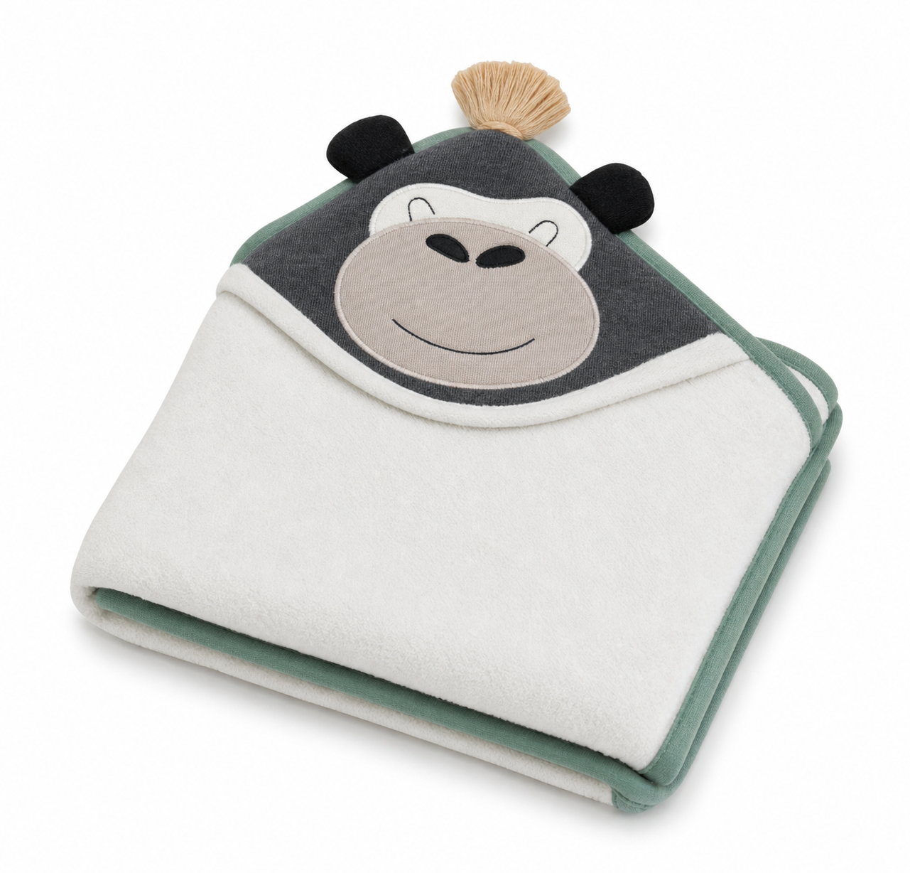 Pomme Cotton Knitted Gorilla Hooded Blanket