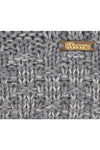 Knitted Grey Cable Texture Throw