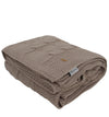 Knitted Beige Cable Texture Throw