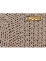 Load image into Gallery viewer, Knitted Beige Cable Texture Throw
