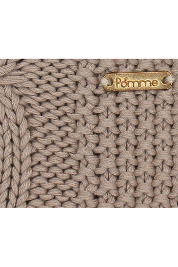 Knitted Beige Cable Texture Throw