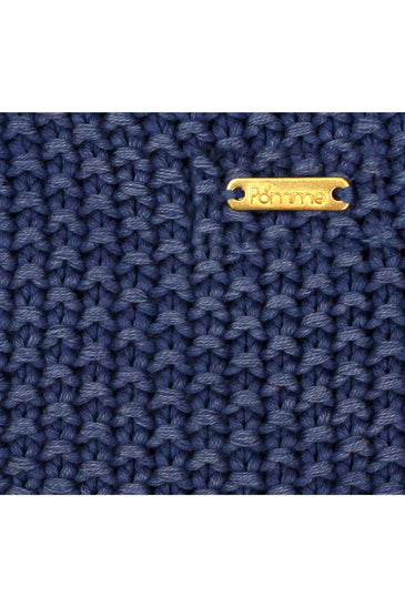 Knitted Moss Knit Denim Stone Wash Texture Throw