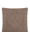 Pomme Cotton Knitted Decorative Cushion Cover Stone Cable texture Knit