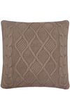 Pomme Cotton Knitted Decorative Cushion Cover Stone Cable texture Knit
