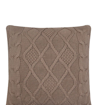 Pomme Cotton Knitted Decorative Cushion Cover Stone Cable texture Knit