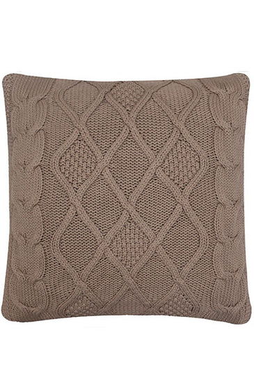 Pomme Cotton Knitted Decorative Cushion Cover Stone Cable texture Knit
