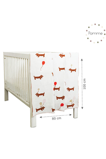 Balloon Pattern Knitted Baby Blanket