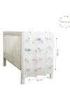 Flamingo Pattern Knitted Baby Blanket