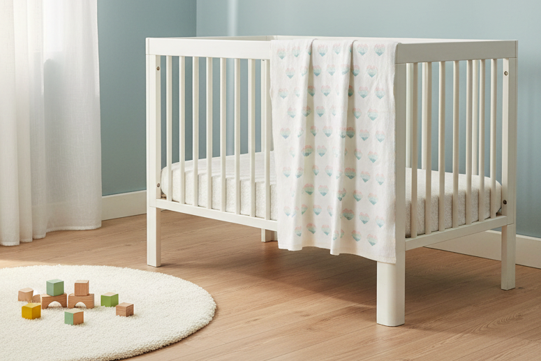 Pomme Cotton Knitted Tiny Sweetheart Baby Blanket (Ivory & Pastels)