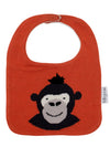Cotton Knitted Red Gorilla Bib Apron