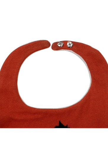 Cotton Knitted Red Gorilla Bib Apron