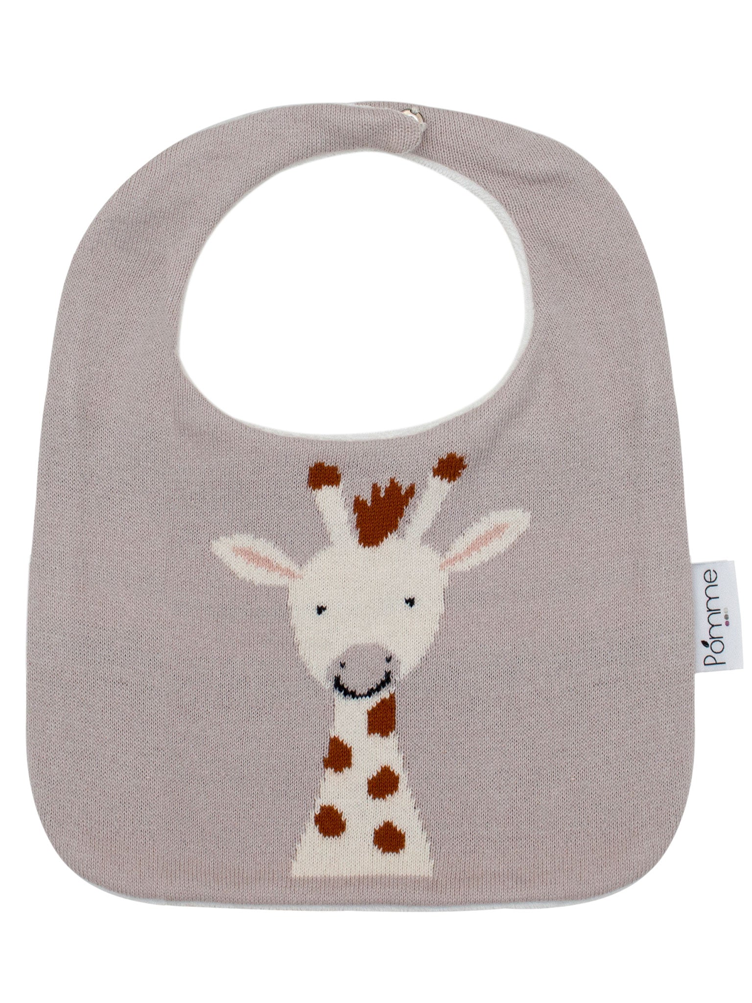 Cotton Knitted Giraffe Bib Apron