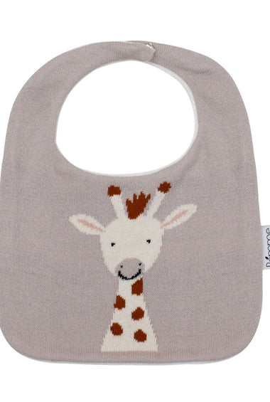 Cotton Knitted Giraffe Bib Apron