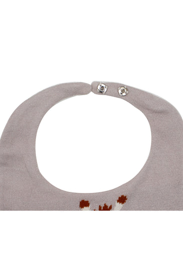 Cotton Knitted Giraffe Bib Apron