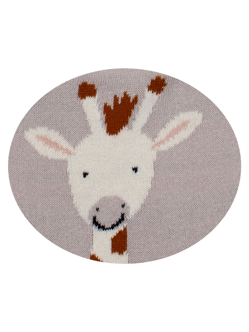 Cotton Knitted Giraffe Bib Apron