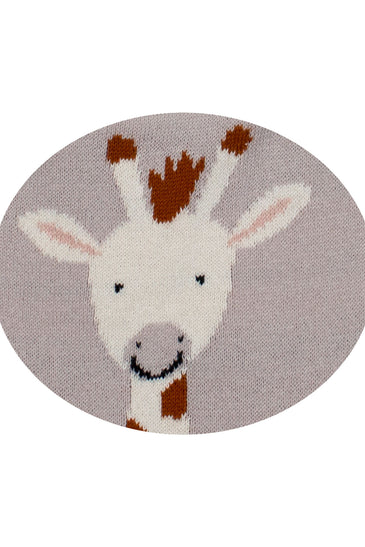 Cotton Knitted Giraffe Bib Apron