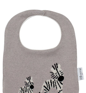 Cotton Knitted Zebra Bib Apron
