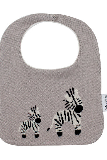 Cotton Knitted Zebra Bib Apron