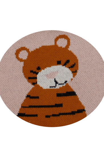 Cotton Knitted Tiger Bib Apron