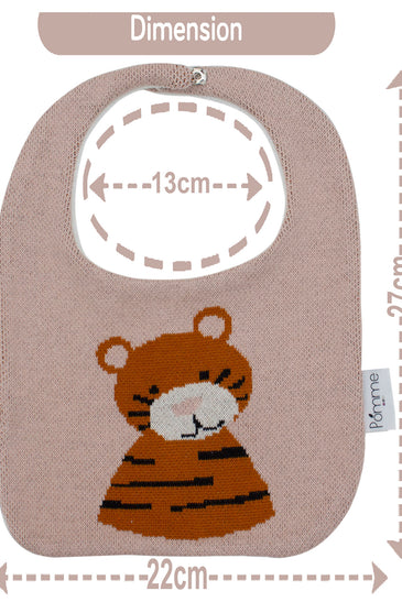 Cotton Knitted Tiger Bib Apron