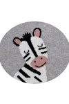 Cotton Knitted Gray Zebra Bib Apron