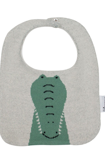 Cotton Knitted Crocodile Bib Apron