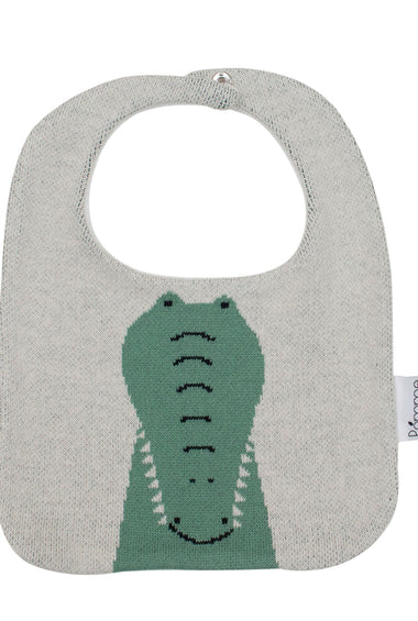 Cotton Knitted Crocodile Bib Apron