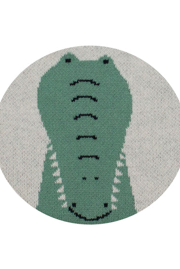 Cotton Knitted Crocodile Bib Apron