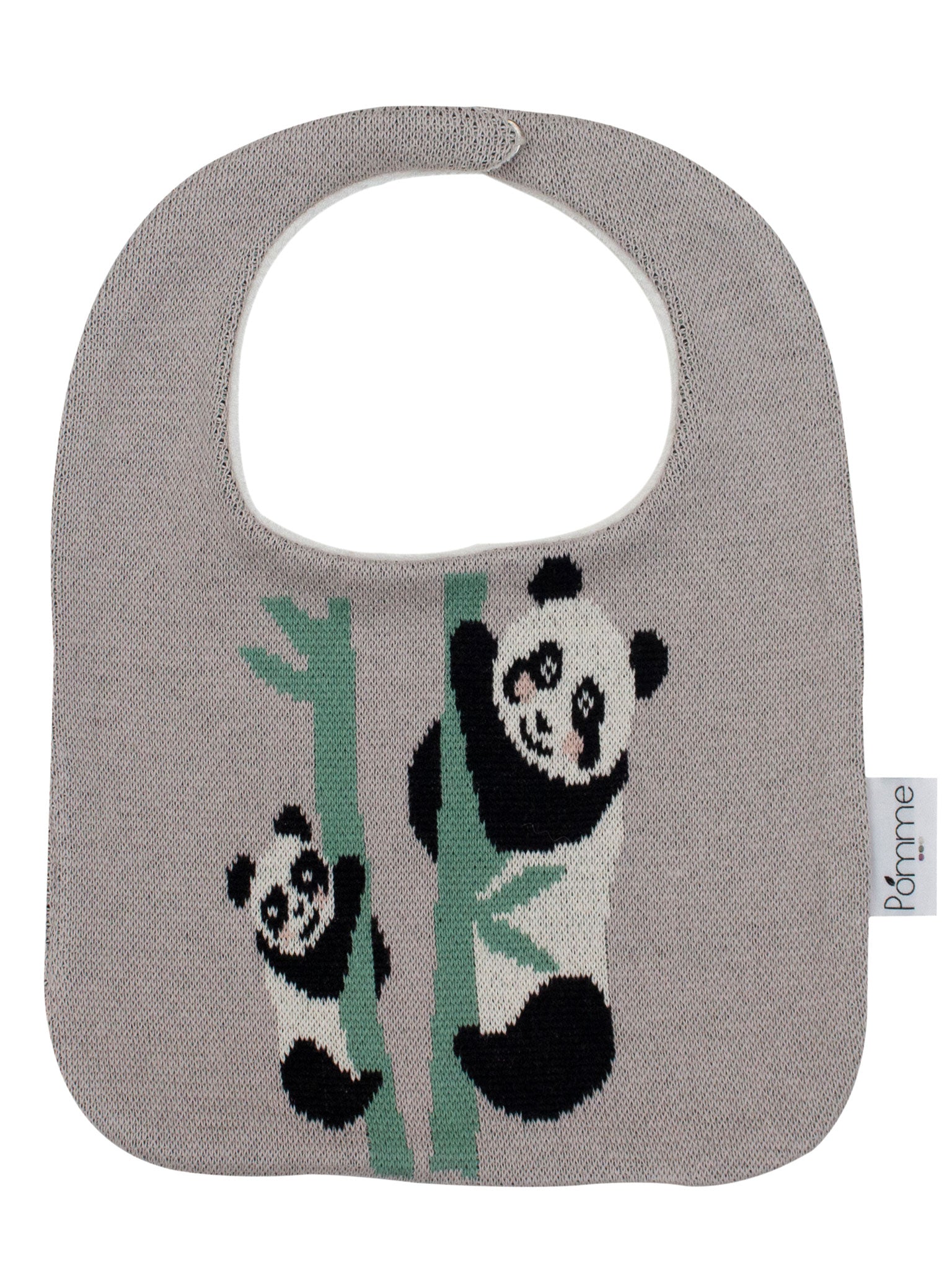 Cotton Knitted Panda Grove Bib Apron