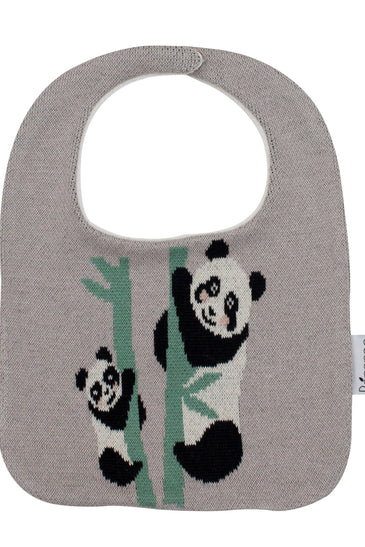 Cotton Knitted Panda Grove Bib Apron
