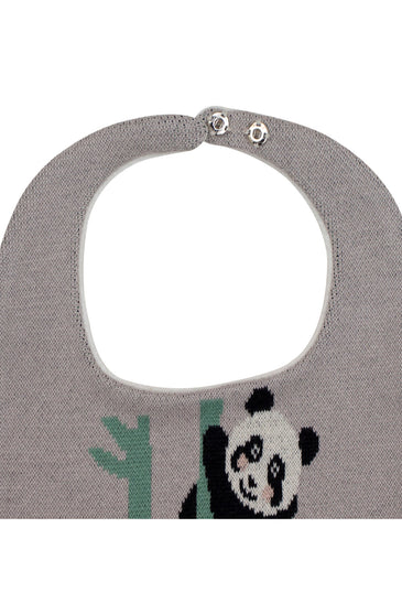 Cotton Knitted Panda Grove Bib Apron