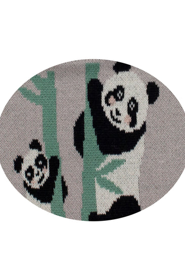 Cotton Knitted Panda Grove Bib Apron