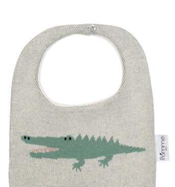 Cotton Knitted Alligator Bib Apron