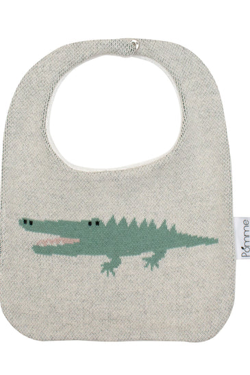 Cotton Knitted Alligator Bib Apron