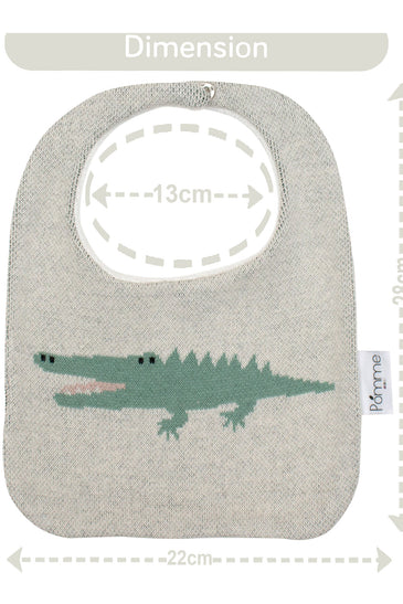Cotton Knitted Alligator Bib Apron