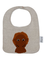 Load image into Gallery viewer, Cotton Knitted Brown Monkey Bib Apron