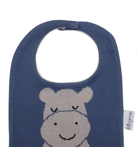 Cotton Knitted Hippo Bib Apron