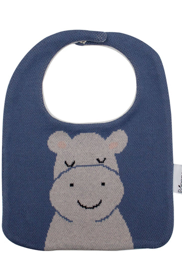 Cotton Knitted Hippo Bib Apron