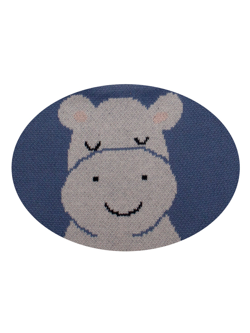 Cotton Knitted Hippo Bib Apron