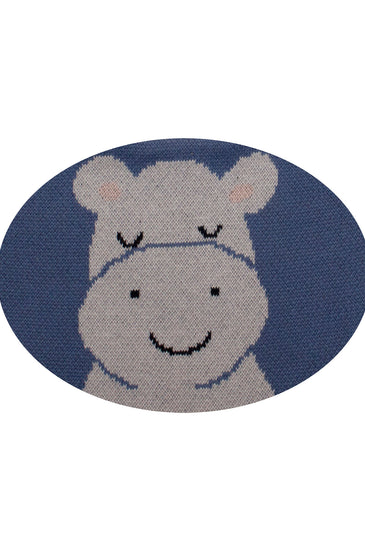 Cotton Knitted Hippo Bib Apron