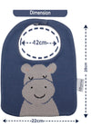 Cotton Knitted Hippo Bib Apron