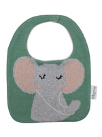 Load image into Gallery viewer, Cotton Knitted Green Elephant Bib Apron