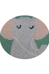 Cotton Knitted Green Elephant Bib Apron
