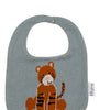 Cotton Knitted Gray Tiger Bib Apron