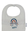 Cotton Knitted Happy Rainbow Bib Apron